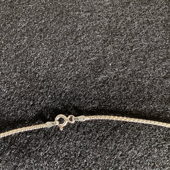 Sterling Silver Necklace with Teddy Bear Pendant - Picture 5 of 7